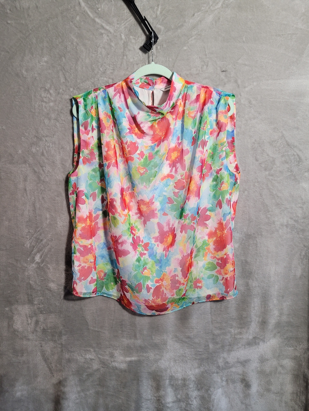 Amanda Uprichard Sleeveless Fabienne Top In Kaiwhi Floral Print Sz M